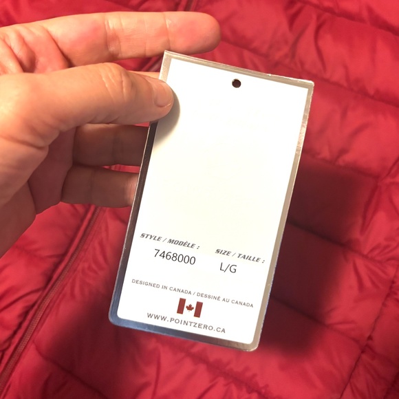 Point Zero Performance red burgundy lightweight quilted vest NWT - Picture 9 of 10